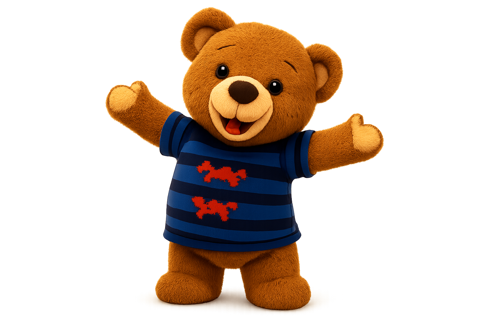 Bear the teddy bear from Bear and Hati children's books — loyal protective ADHD character — Big Conversations Made Simple for Kids
